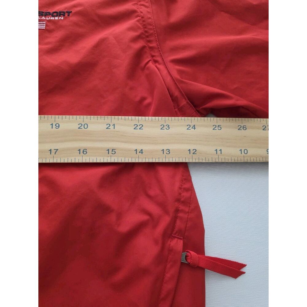 Vintage Ralph Lauren Jacket Mens Red Embroidered Polo Sport Size L - Picture 8 of 11